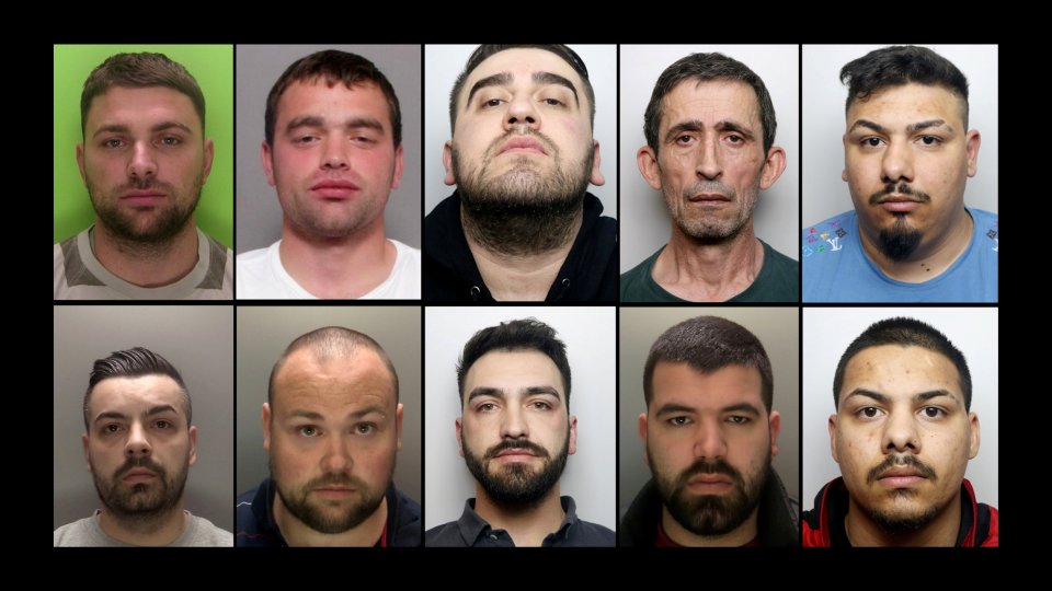 Derby Crown Court heard that the gang is thought to have processed 9kg of cocaine with an estimated street value of up to £1.1m