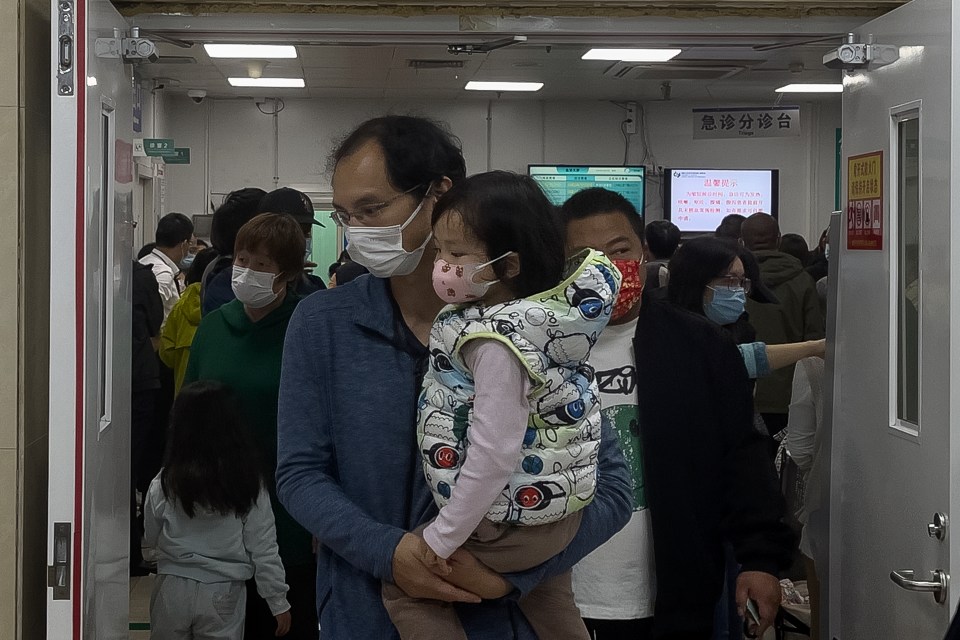 Hospitals in Beijing and Liaoning have been hit the hardest, with reports emerging last week that they are being overwhelmed with sick children