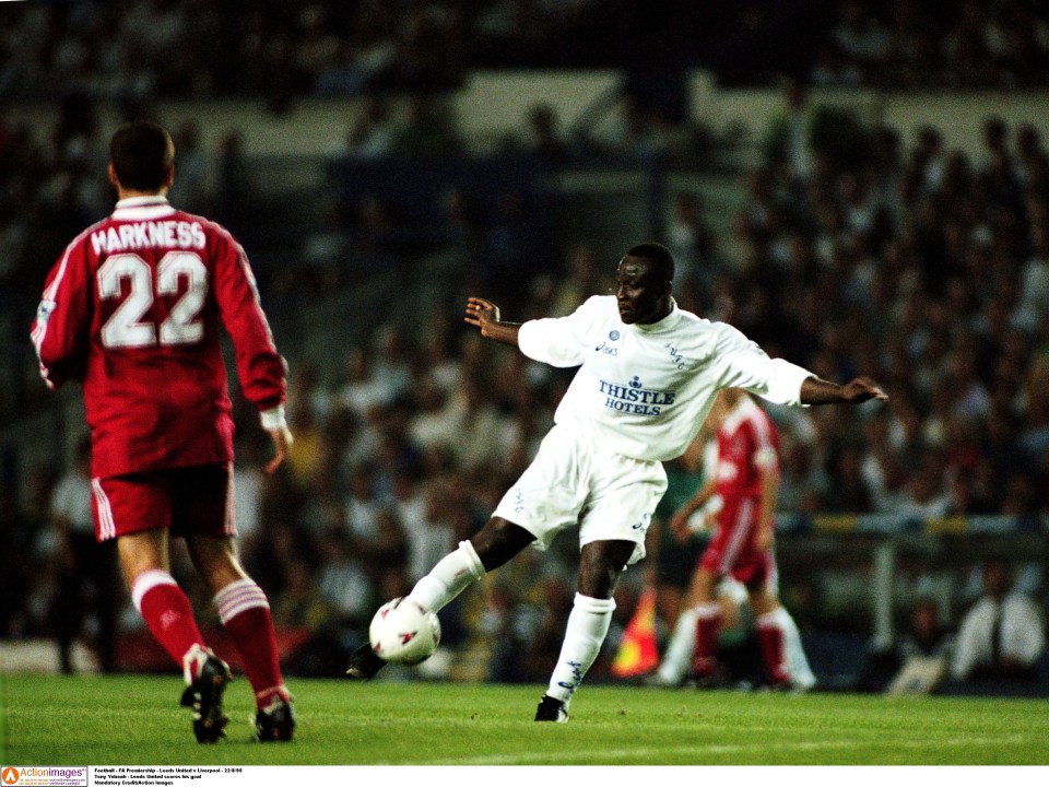 Tony Yeboah's thunderbolt crashed down off the crossbar and into the net