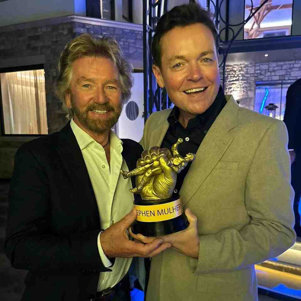 Previous show host Noel Edmonds confronted him about it at a party