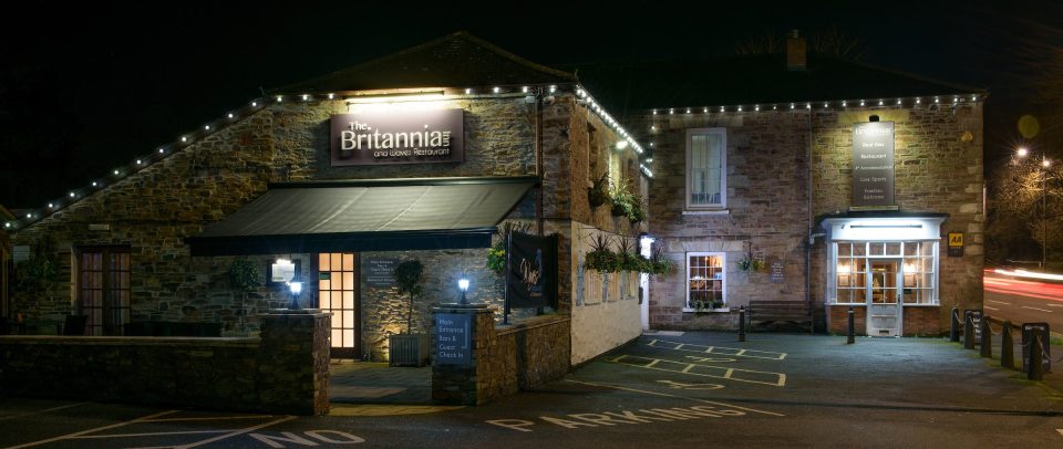 The Britannia Inn in Cornwall, claimed a family left while the waitress' back was turned