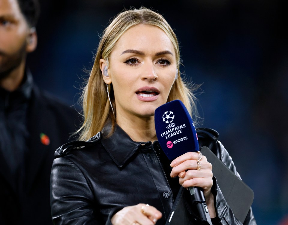 Laura Woods presented Newcastle's draw with Paris Saint-Germain on Tuesday