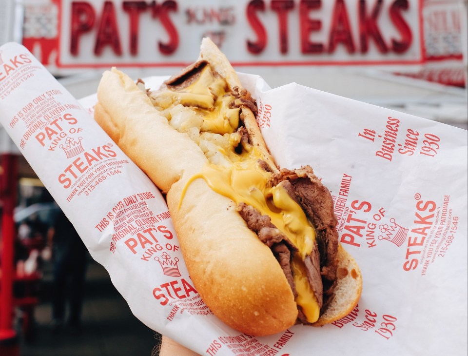 The Philly cheesesteaks are the local speciality, with local businesses nearly 100 years old