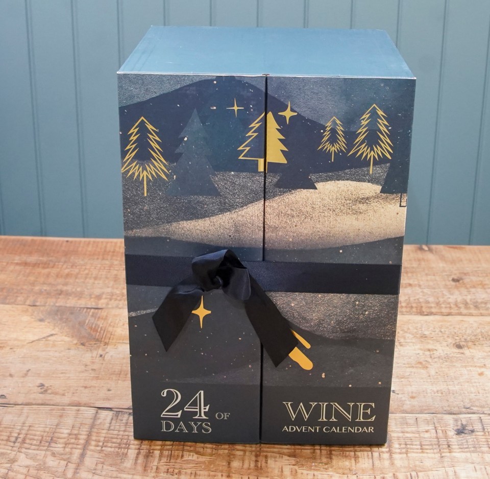 A beautifully designed wine countdown adds a bit of luxury to the season