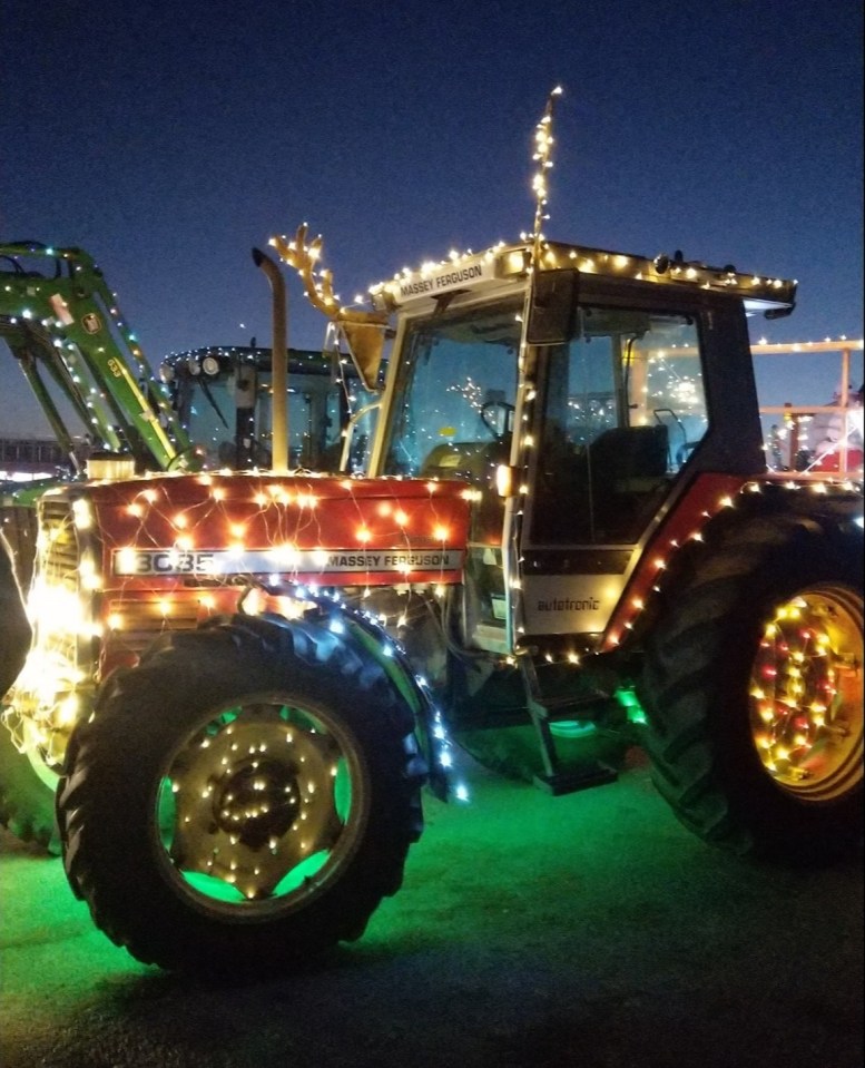 Gurernsey's Christmas Tractor show (pictured) sees the island's tractors come together to parade through the streets