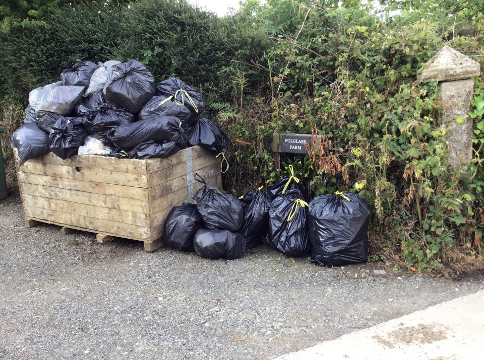 All the couple want is for the farmer to move where he leaves his rubbish for collection