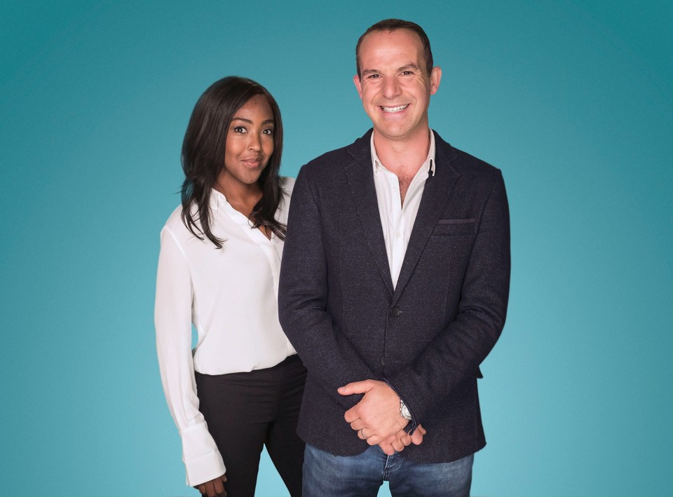 Angellica Bell seen here with Martin Lewis on The Martin Lewis Money Show