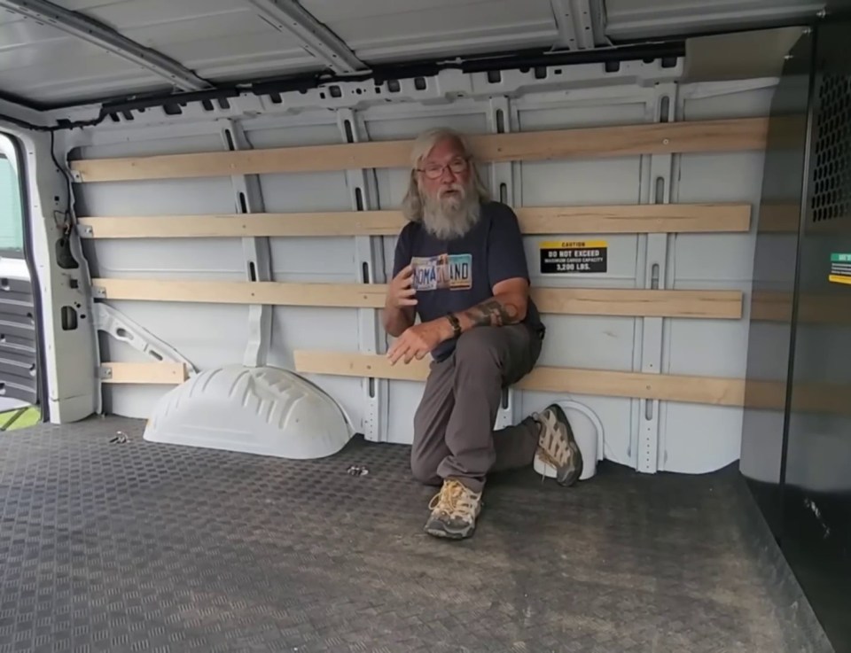 He was up in Alaska visiting his son and decided to stay in the mobile home