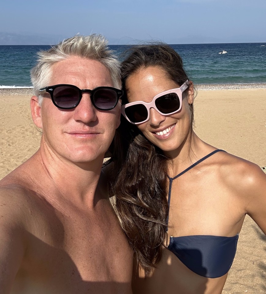 Ana with husband Bastian Schweinsteiger