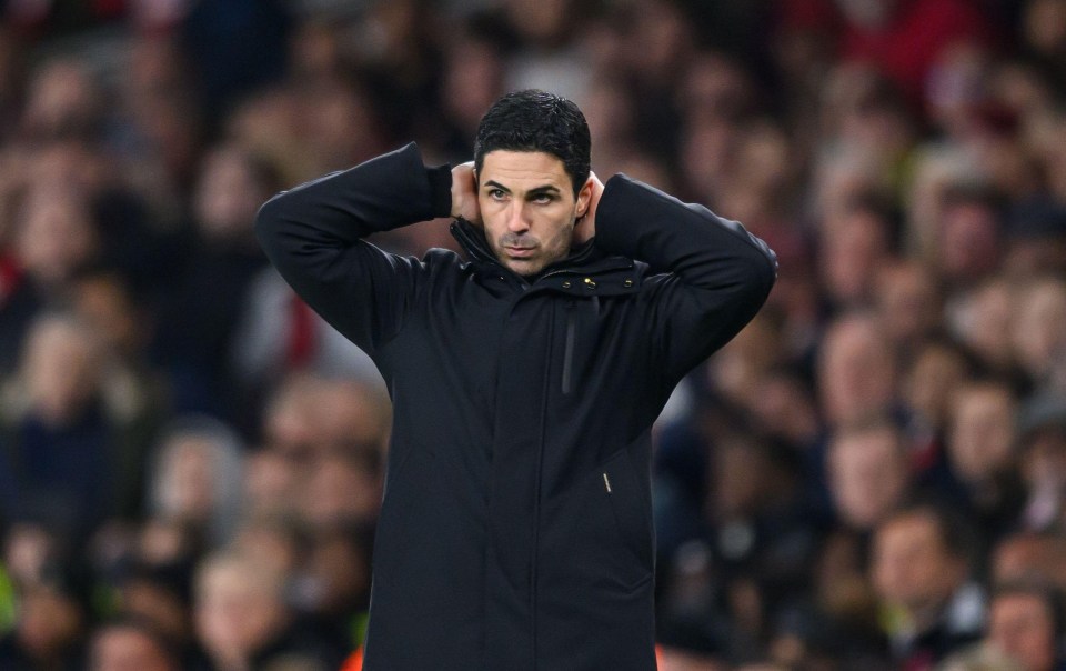 Mikel Arteta's title hopes with Arsenal could take a hit if he isn't able to rotate his players