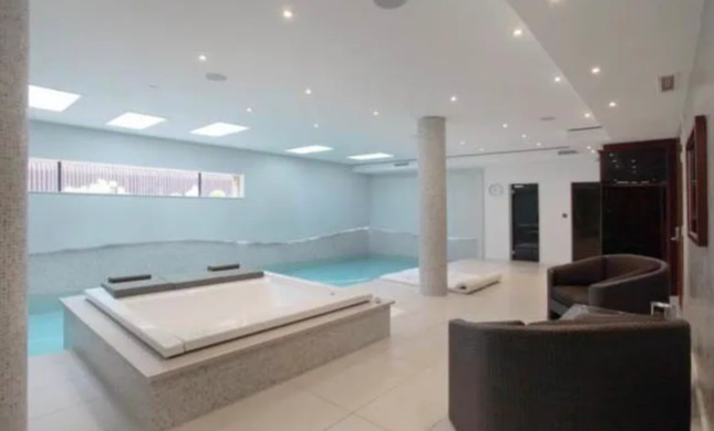 The house also has an indoor pool