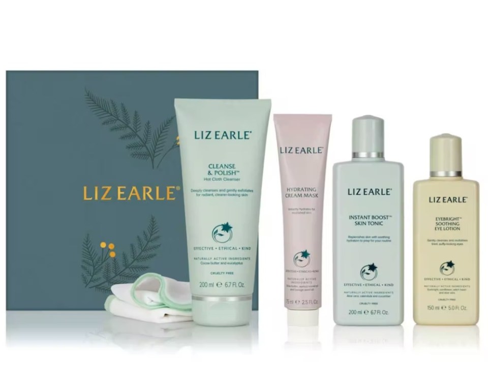 There are four full-size skincare products in this gift set