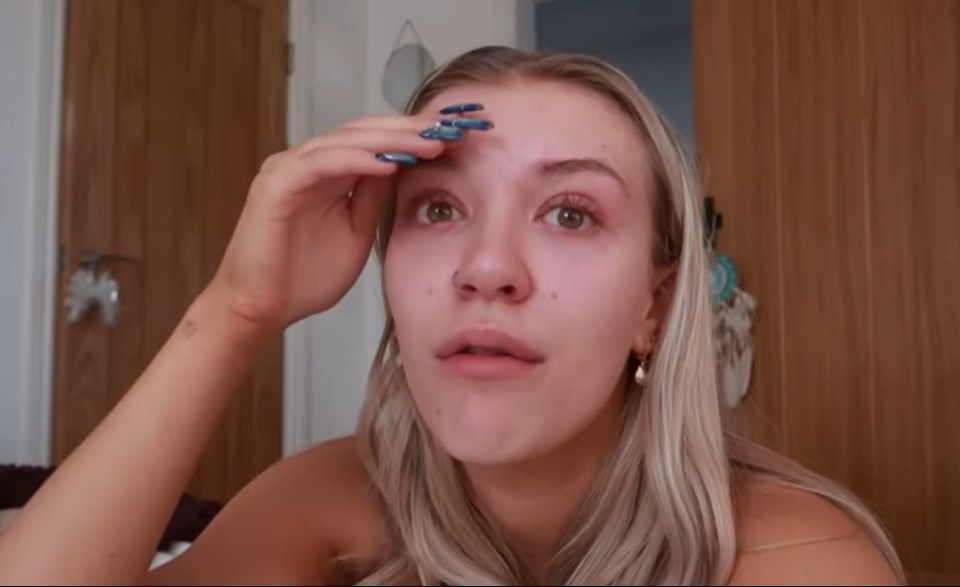 Molly Marsh shared a video of her in naked on the floor and in tears