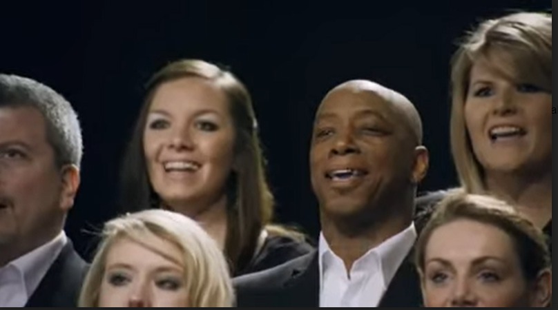 Ian Wright was also in the ad