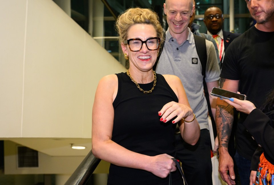 Mandatory Credit: Photo by James Gourley/Shutterstock (14205390af) Grace Dent 'I'm a Celebrity...Get Me Out of Here!' TV show, Series 23, Arrivals, Brisbane Airport, Australia - 14 Nov 2023