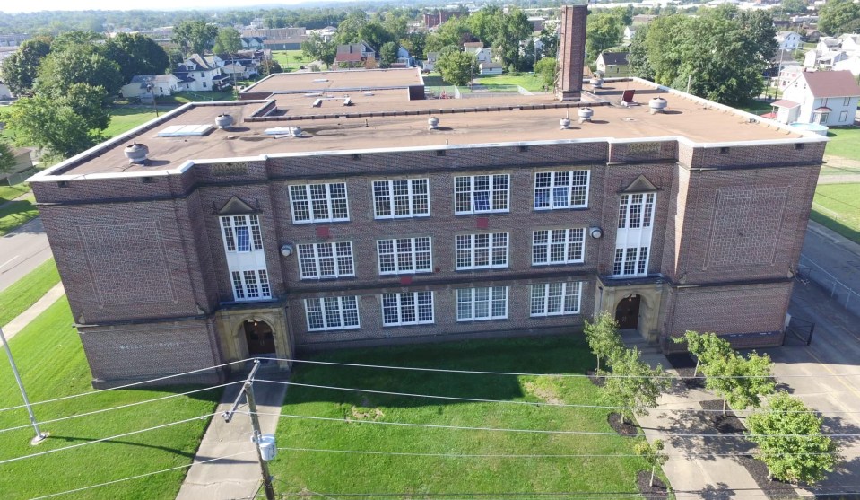 The outside of the converted school