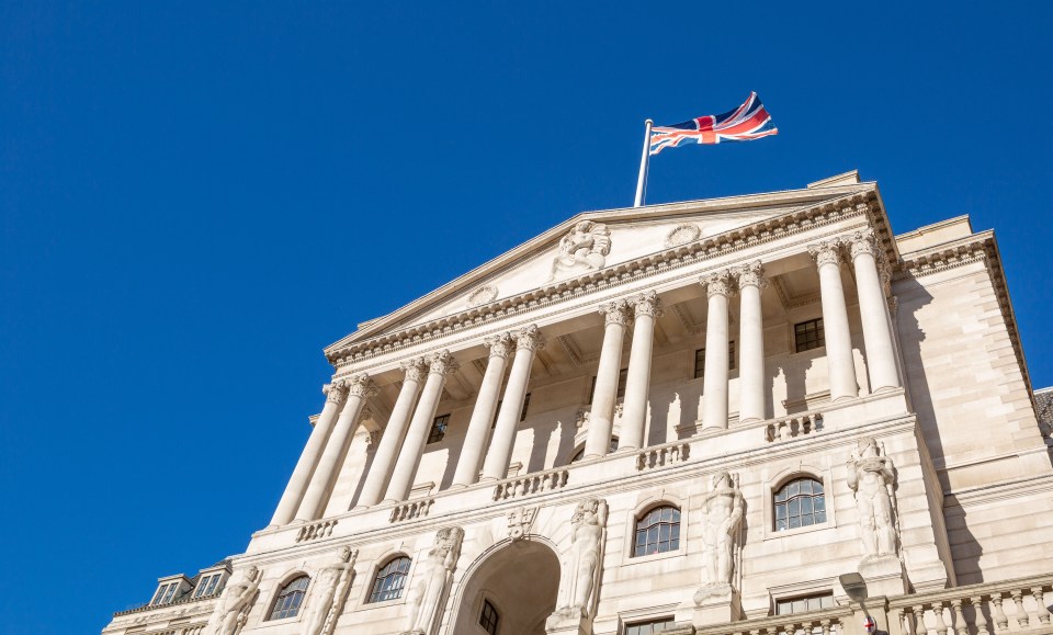 Mandatory Credit: Photo by Pietro Recchia/SOPA Images/Shutterstock (14161865b) General view of the Bank Of England building in London. Bank of England in London, UK - 22 Oct 2023