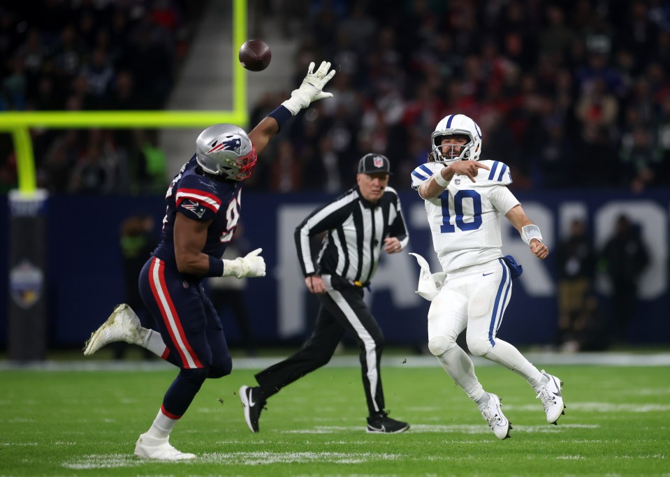 Indianapolis beat New England in Frankfurt's second game in as many weeks