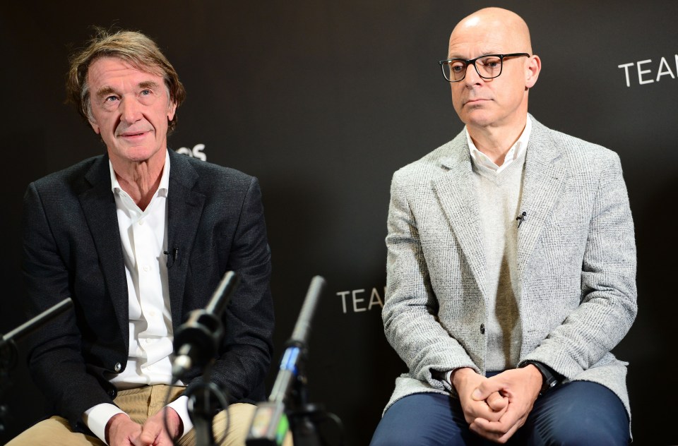 Sir Jim Ractliffe, left, and Sir Dave Brailsford, right, have led a transformation at Nice