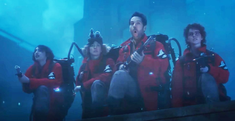 A clip from the new trailer of Ghostbusters: Frozen Empire