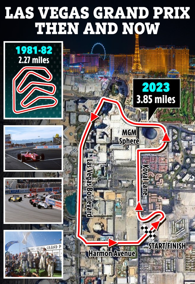 The new Las Vegas track is 1.68 miles longer