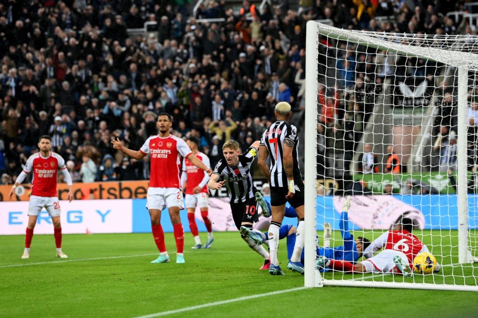 Anthony Gordon gave Newcastle a controversial win over Arsenal