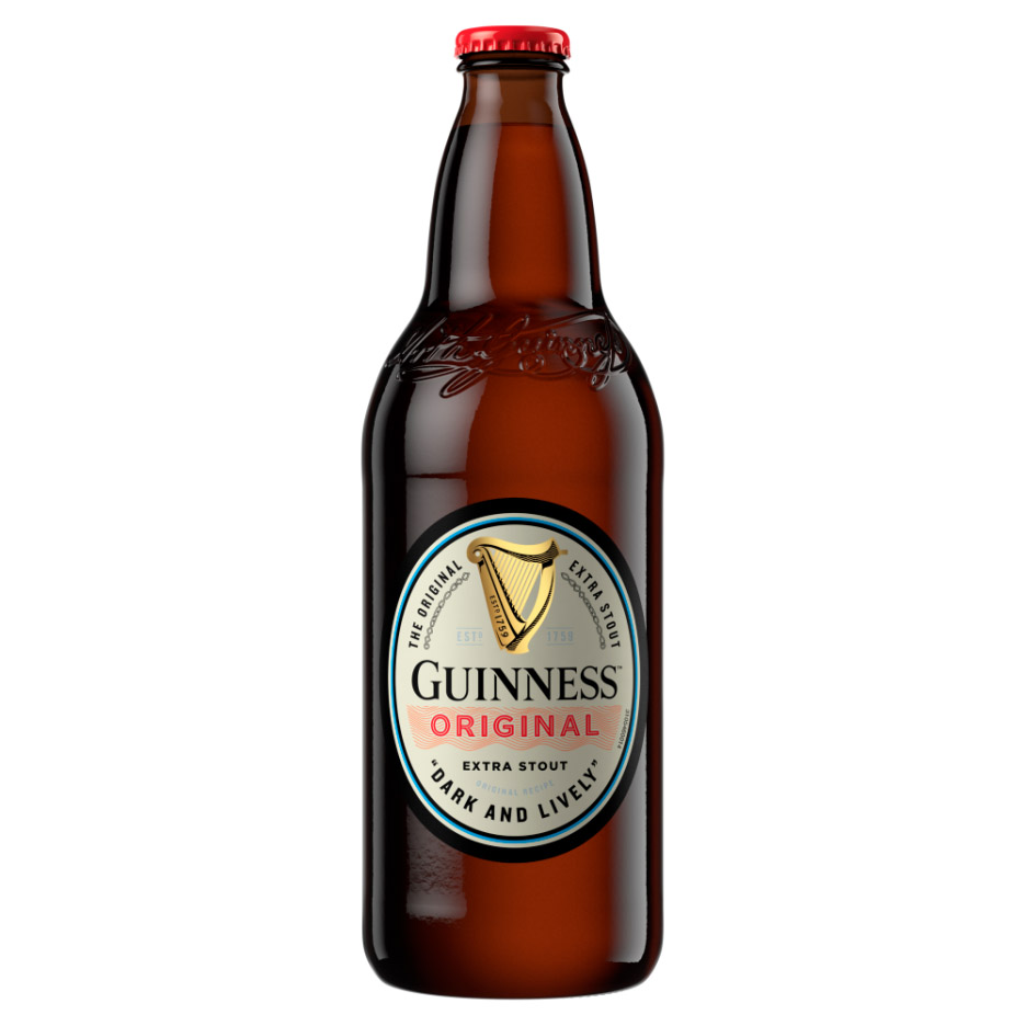 A bottled Guinness is crisp, has bold bubbles, and delivers a yummy, yeasty fruitiness