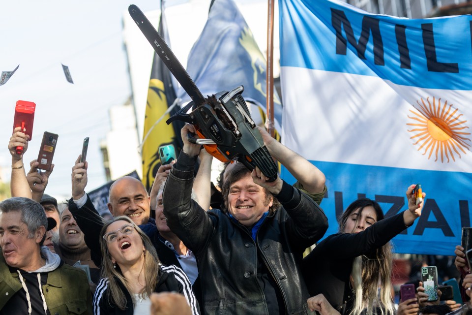 He even wielded a chainsaw during his political rallies