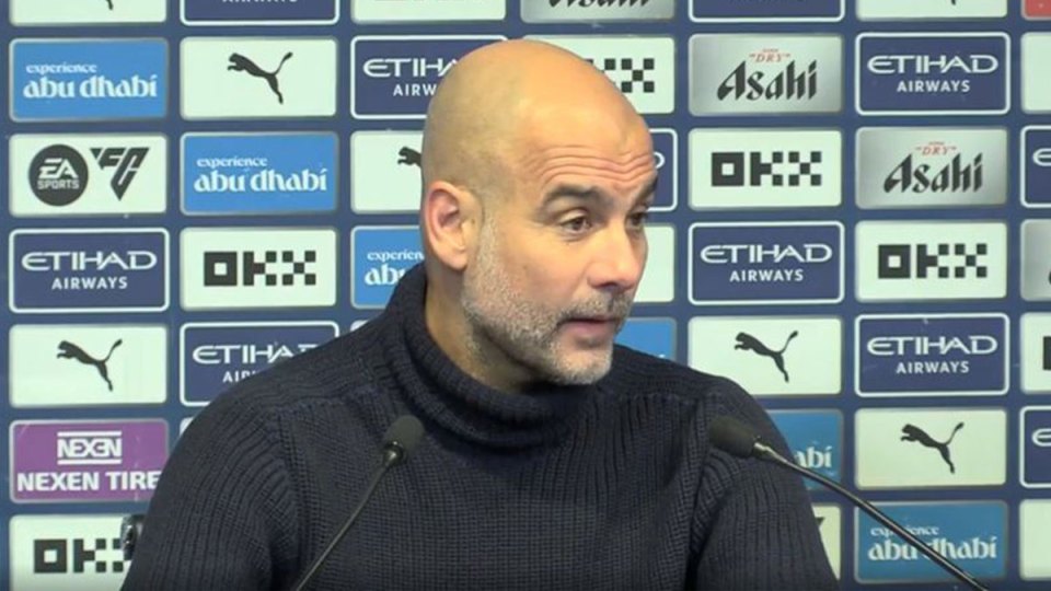 Pep Guardiola said one word when asked about his row with Darwin Nunez