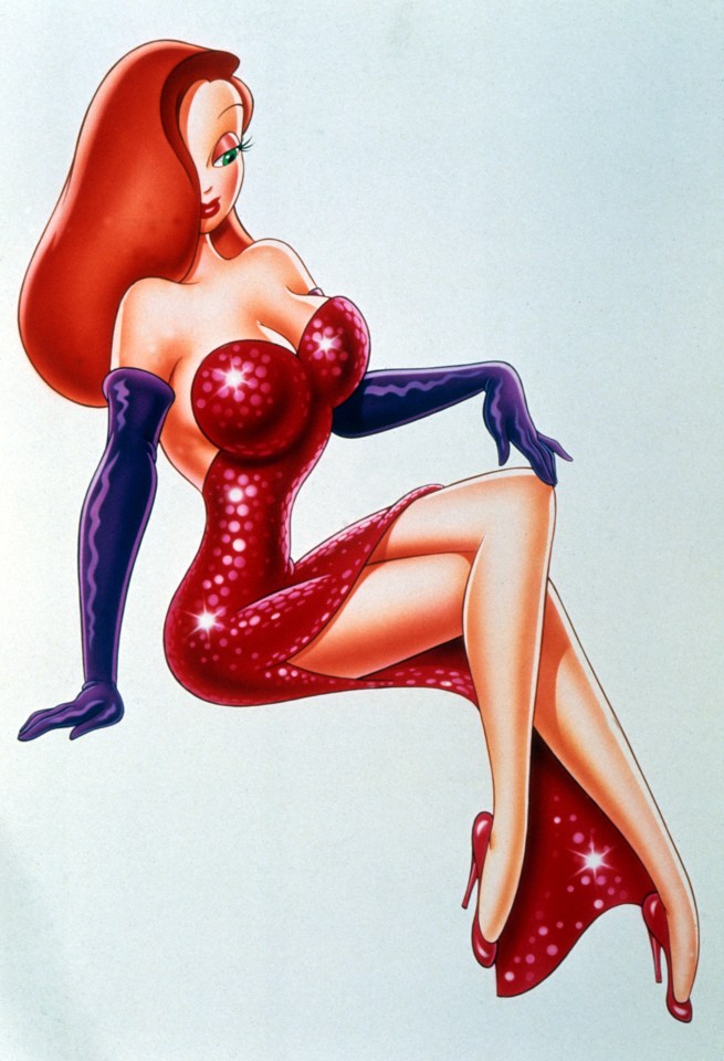 Celluloid siren Jessica Rabbit in the 1988 animated classic Who Framed Roger Rabbit