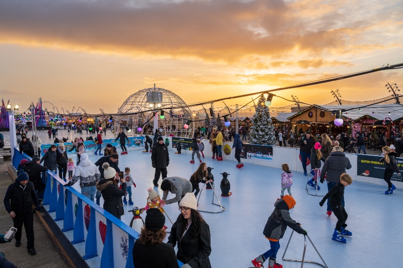 There will also be a free ice skating rink at Christmas by the Sea