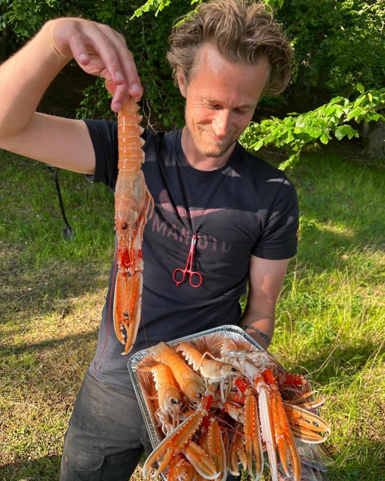 Lindegaard now spends a lot of his retired life fishing