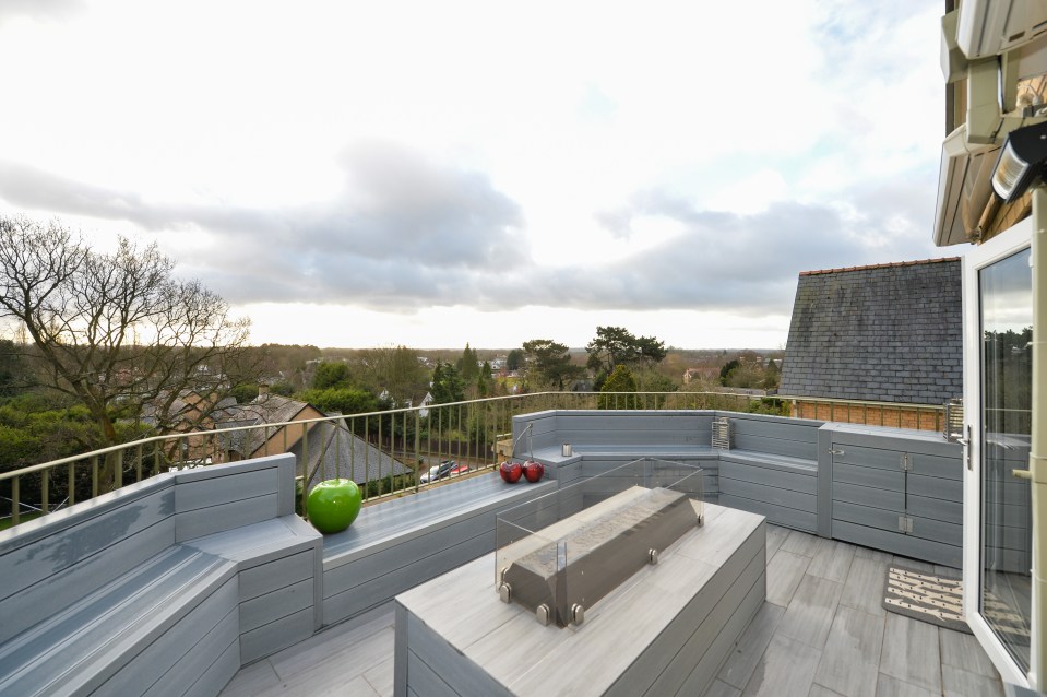 The penthouse offers some great views over the Cheshire plain