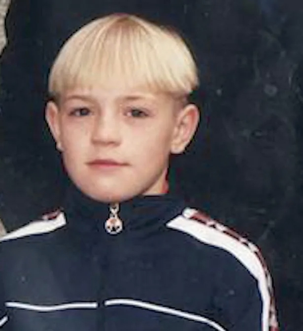 Conor McGregor pictured as a child before growing up to become the face of UFC