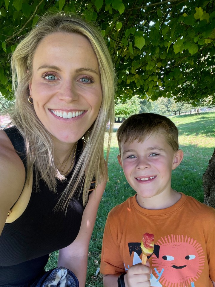 Freddie, now nine, with mum Emma, 38, who says it was a 'great little moment in our lives'