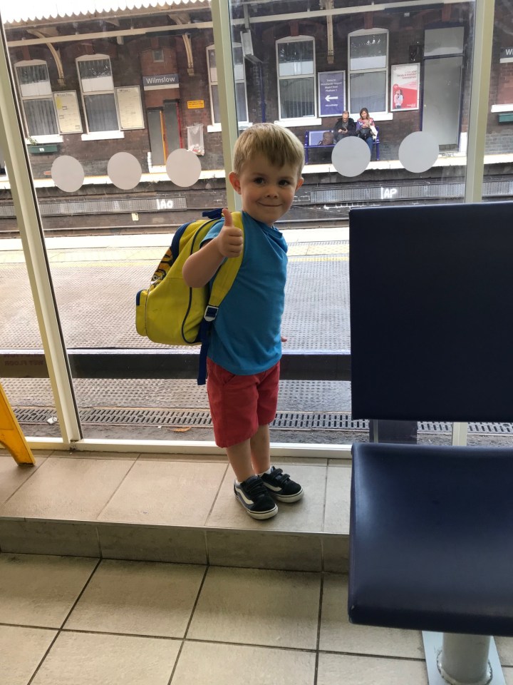 The four-year-old travelled to London to film the advert