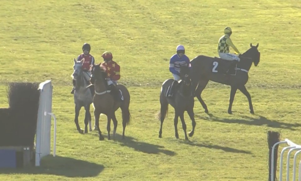 Shishkin turned away from the rest of the field before the start