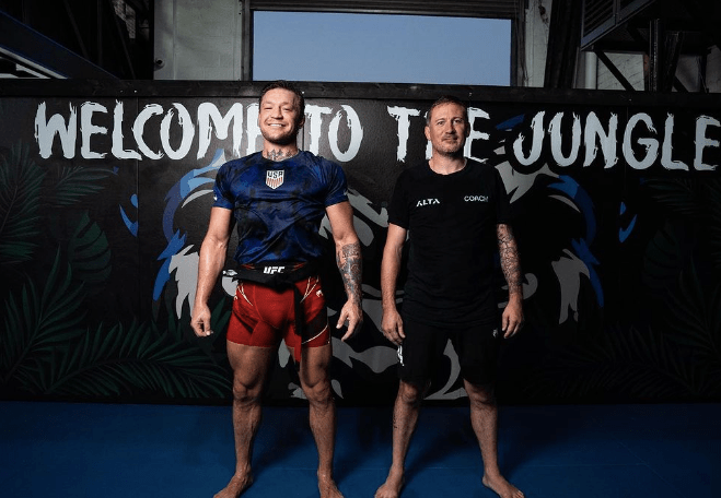 McGregor with head coach John Kavanagh