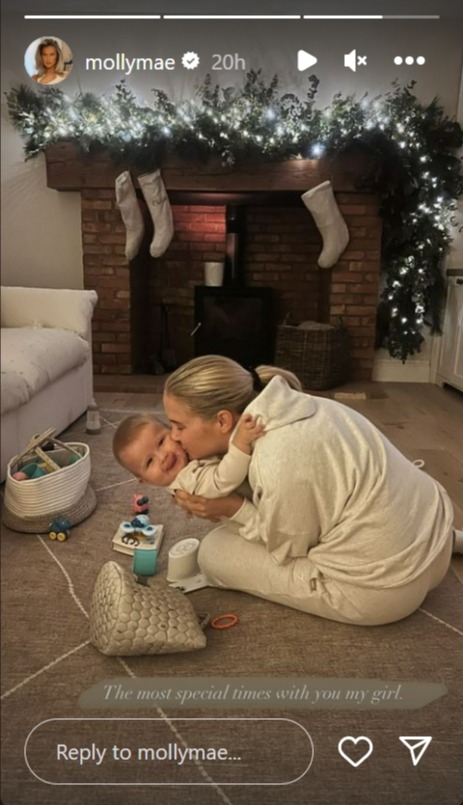 Molly took to her Instagram account to share an adorable snap with the toddler