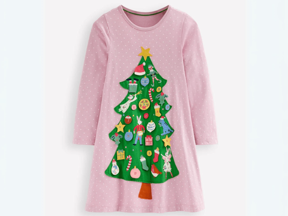 Boden Advent Calendar Appliqué Dress