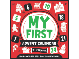 My First Advent Calendar High Contrast Baby Book for Newborns