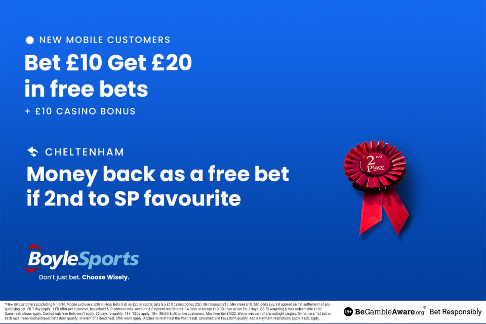 Get £20 in free bets and £10 casino bonus plus money back as a free bet special