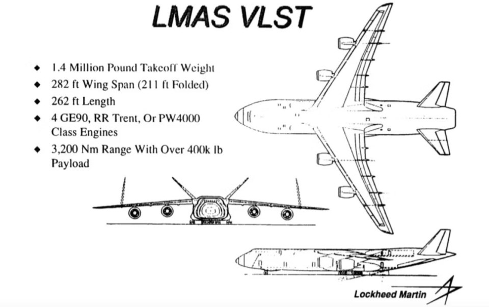 The jet was one of the heaviest, longest, tallest and most powerful aircrafts ever imagined