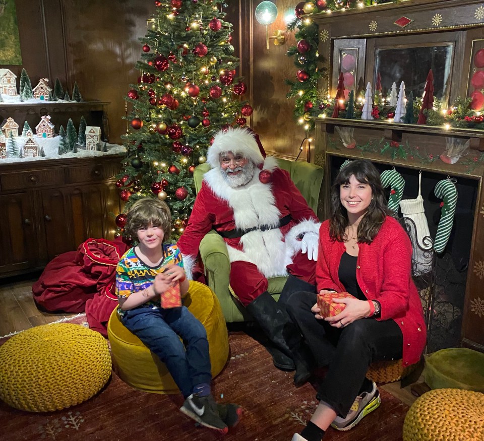 Meeting Father Christmas in the Wishmas grotto was a particular highlight