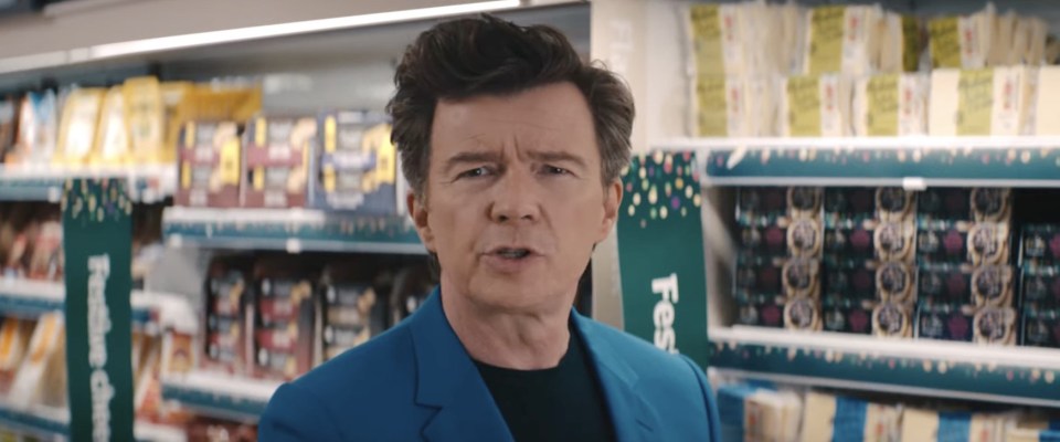 Rick Astley makes a cameo appearance in the new Sainsbury's ad