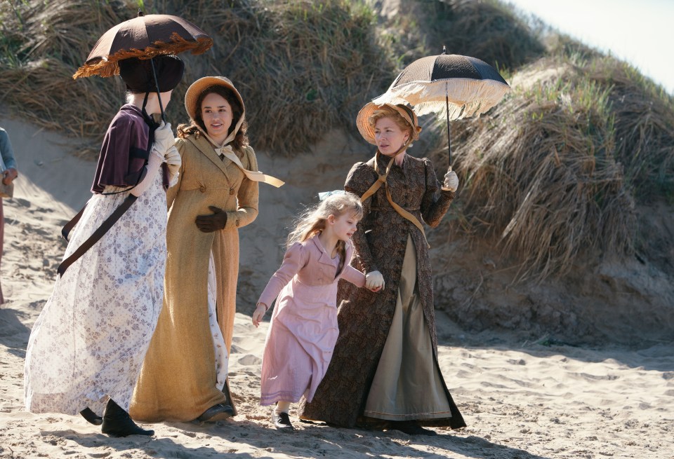 Brean beach has been featured in TV shows including hit costume drama Sanditon