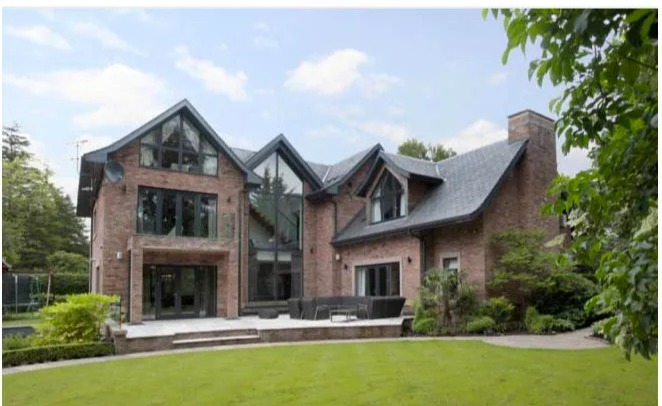 Phil Neville used to live in this mansion in the vicinity of Manchester