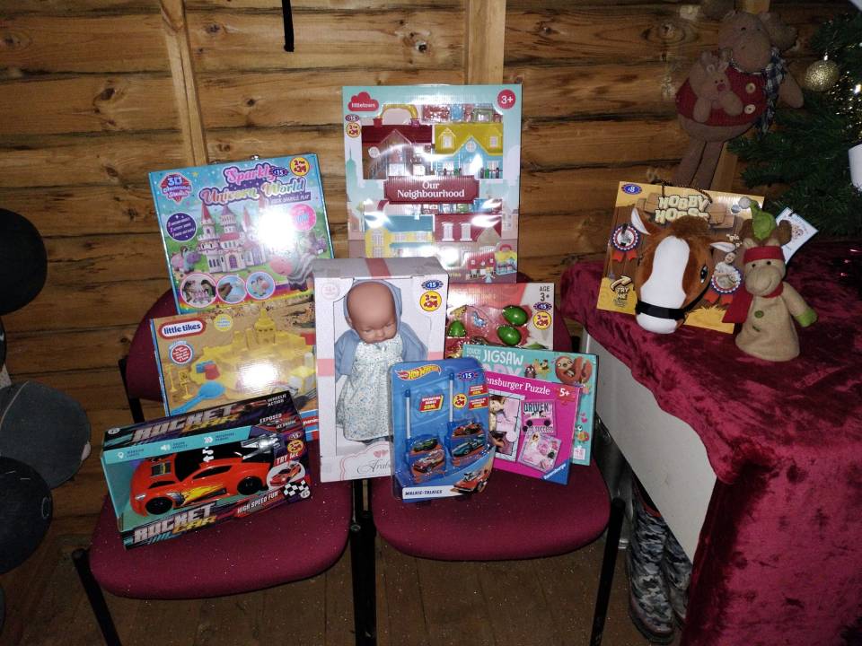 The savvy shopper showed off the haul of toys she snapped up