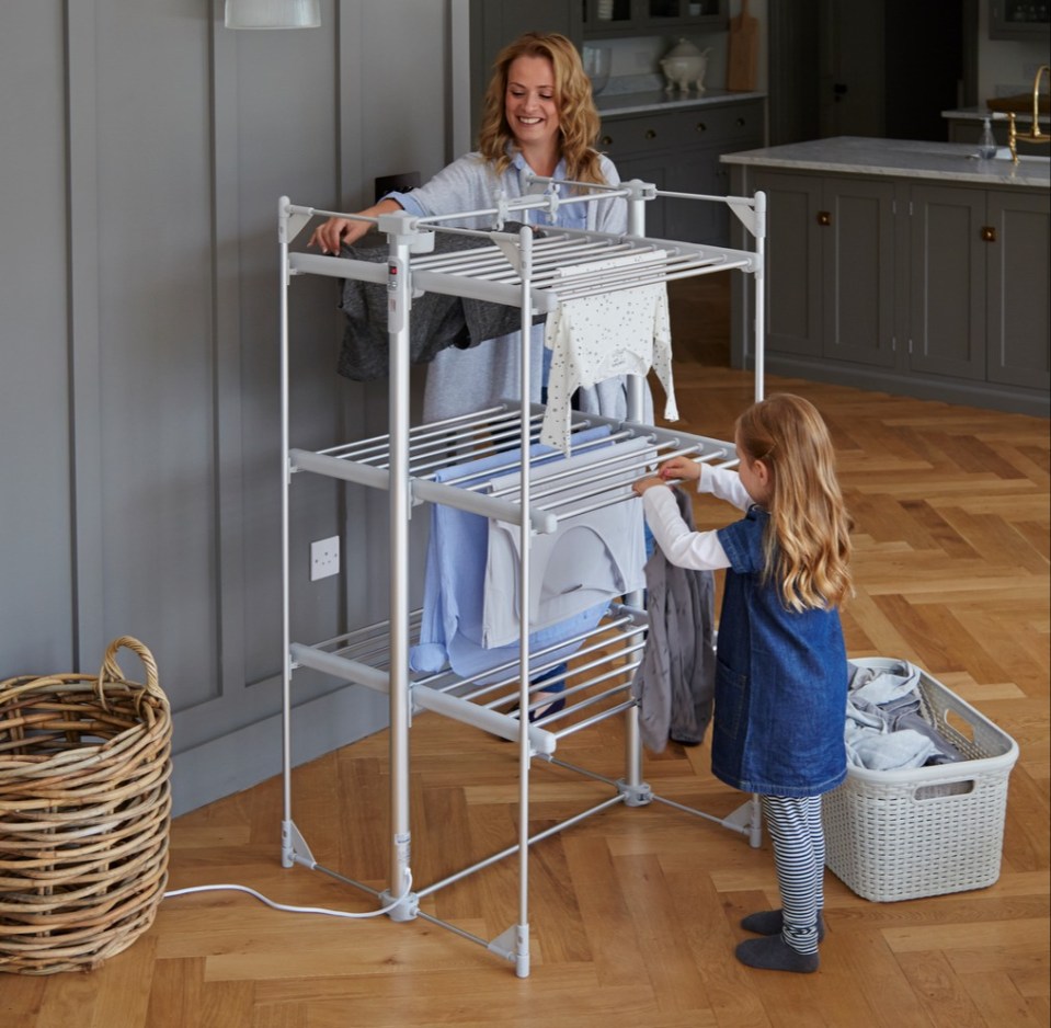 The most expensive airer of the lot, but can dry a huge number of items at once