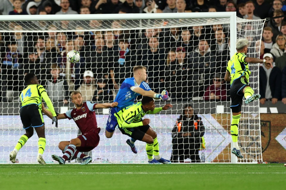 Ben White headed into his own net to give Arsenal the lead